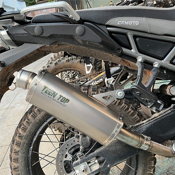 CF Moto 450MT Motorcycle Slip-on Exhaust Steel Connect To Original Exhaust Pipe 2023+